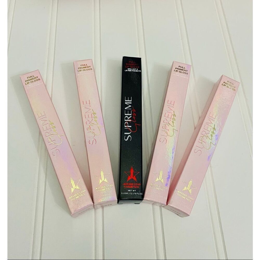 Jeffree Star Supreme Gloss Weirdo Naked Freak Dominatrix Top Shelf 5 Pc Lipgloss